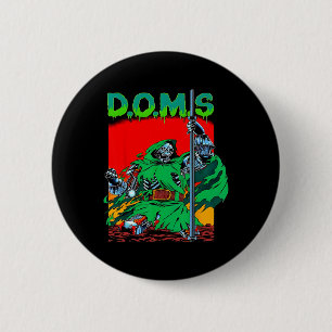 Doms Funny Spier Gym Gewichtheffen Bodybuilding F Ronde Button 5,7 Cm