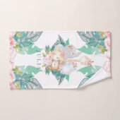 Don d'animaux de la Jungle pour les filles (Serviette à main)