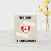 Don de citoyenneté canadienne - Carte de félicitat (Fleur jaune)