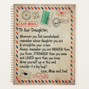 Don de fille À Notre Fille Amour De Maman Papa
