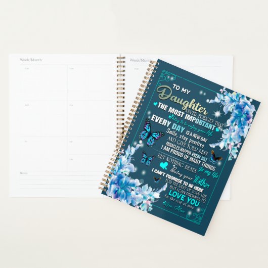 Don de fille | Lettre À Ma Fille De Maman (Devant avec enveloppe)