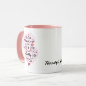 Don de l'amour Orgue don de café Mug (Devant gauche)