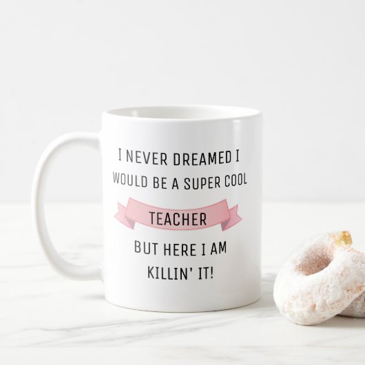 Don De L'Enseignant Mug Enseignant Pour L'Apprécia (Avec donut)