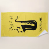 Don de serviettes de plage personnalisées pour le  (Devant)