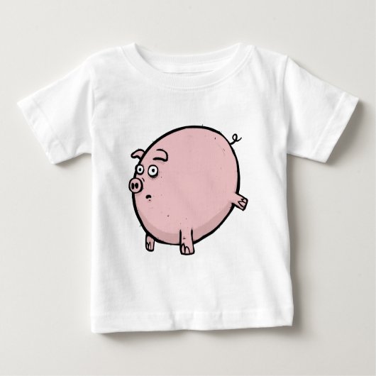 Don de t-shirt pour bébés cochon amusant (Devant)