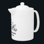 Don de théière de mariage personnalisé M. et Mme<br><div class="desc">Don de théière de mariage personnalisé pour mariée et mariée.</div>