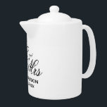 Don de théière de mariage personnalisé M. et Mme<br><div class="desc">Don de théière de mariage personnalisé pour mariée et mariée.</div>