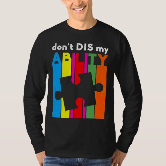 Don Dis My Ability Autisme Bewustheid T-shirt (Voorkant)