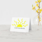 Don du carte pour notes de l'Eternel (Fleur jaune)