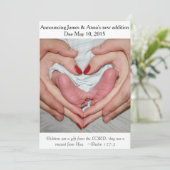 Don du Seigneur ~ Faire-part de grossesse (Debout devant)