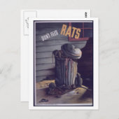 Don_Feed_Rats.-_-_NARA_Propaganda Poster Briefkaart (Voorkant / Achterkant)