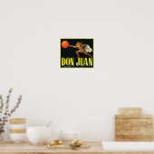 Don Juan  Crate Label Poster (Keuken)