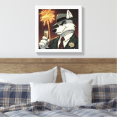 Don Lupo Canino "New Year" Canvas Afdruk (Insitu (Slaapkamer))
