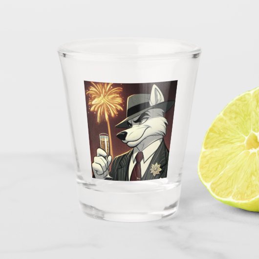 Don Lupo Canino "New Year" Shot Glas (Voorkant)