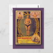 Don Manuelo, Homme Tatoué sur Cartes, Cartes Posta (Devant / Derrière)