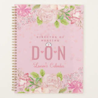 DON Nurse rose Personnalisé Journal Floral Planifi
