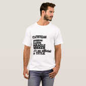 Don/Présenté d'un T-shirt statisticien, Devis amus (Devant entier)