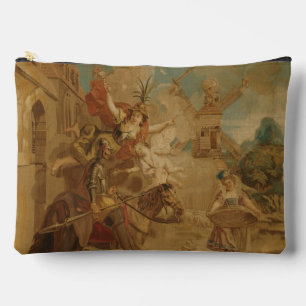 Don Quichot geleid door Dwaasheid, 18e-eeuwse wand Etui