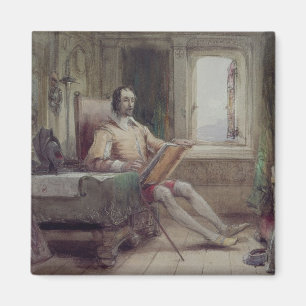 Don Quichot in zijn studie Magneet