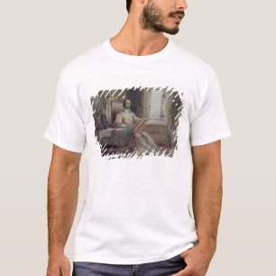 Don Quichot in zijn studie T-shirt