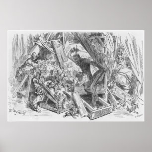 Don Quichot vecht tegen poppen Poster