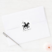 Don Quichote doet opnieuw Ronde Sticker (Envelop)