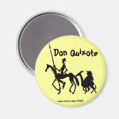 Don Quichotte et aimant d'art graphique Sancho Pan (Recto/Verso)