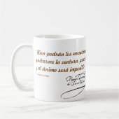 DON QUIJOTE - Tasse - Taza - Cervantes (Gauche)