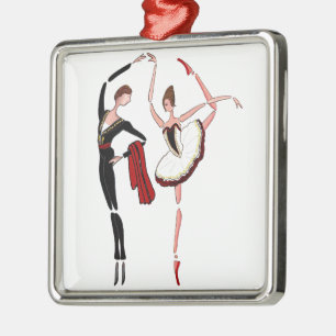 DON QUIXOTE BALLET DANCERS KITRI BALLERINA ORNAMEN METALEN ORNAMENT