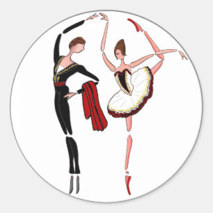 DON QUIXOTE BALLETPAAR - KITRI BALLERINA STICKER