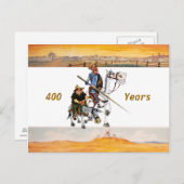 DON QUIXOTE - de animatieachtergrond van de Cartoo Briefkaart (Voorkant / Achterkant)