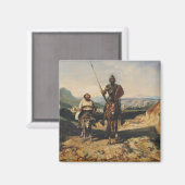 Don Quixote en Sancho Magneet (Voorkant / Achterkant)