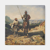 Don Quixote en Sancho Magneet (Voorkant)