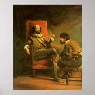 Don Quixote en Sancho Panza Poster