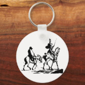Don Quixote en Sancho Panza Sleutelhanger (Voorkant)