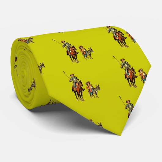 Don Quixote en Sancho Panza Stropdas (Opgerold)