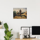 Don Quixote en Sancho Poster (Thuiskantoor)