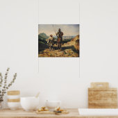 Don Quixote en Sancho Poster (Keuken)
