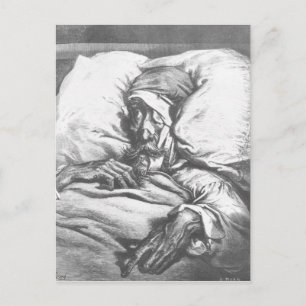Don Quixote gewond Briefkaart