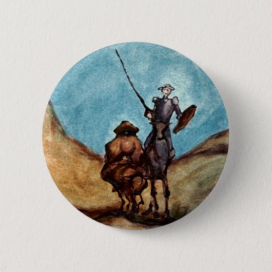 Don Quixote Ronde Button 5,7 Cm (Voorkant)