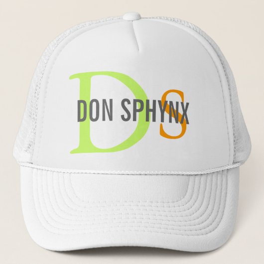 Don Sphynx Cat Monogram Design Trucker Pet (Voorkant)