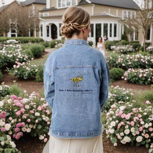 Don’t Bee Bound Denim Jacket - Amusant & élégant (Mariage Retour)