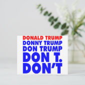 Don T Briefkaart (Staand voorkant)