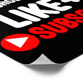 Don’t Forget To Like And Subscribe Social Media In Poster (Hoek)