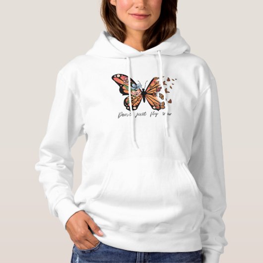 Don’t Just Fly—Soar: A Visual Manifesto Hoodie (Voorkant)