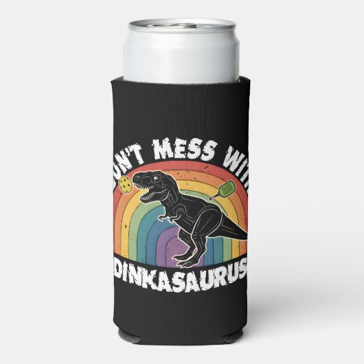 Don’t Mess With Dinkasaurus Pickleball (Seltzer Achterkant)
