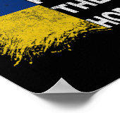 Don´t Push The Horses Ukraine Flag 1  Poster (Hoek)