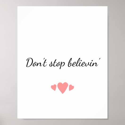 Don’t Stop Believin’ Journey Poster (Devant)
