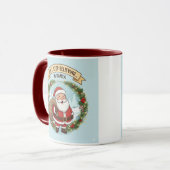 Don’t Stop Believing in Santa – Christmas Mug for  (Devant gauche)
