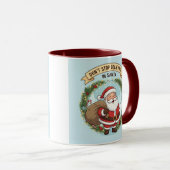 Don’t Stop Believing in Santa – Christmas Mug for  (Devant droit)